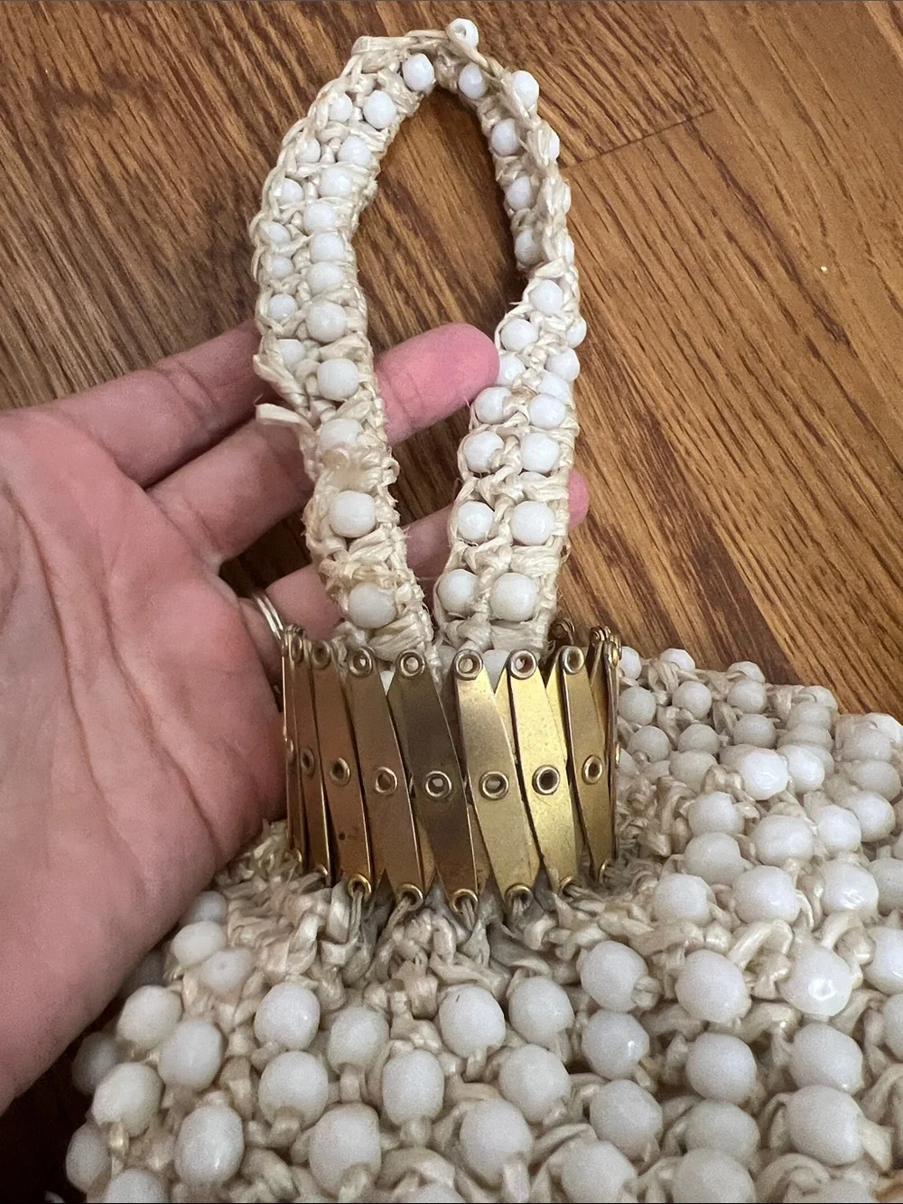 Vintage La Jule Beaded Crown Bag